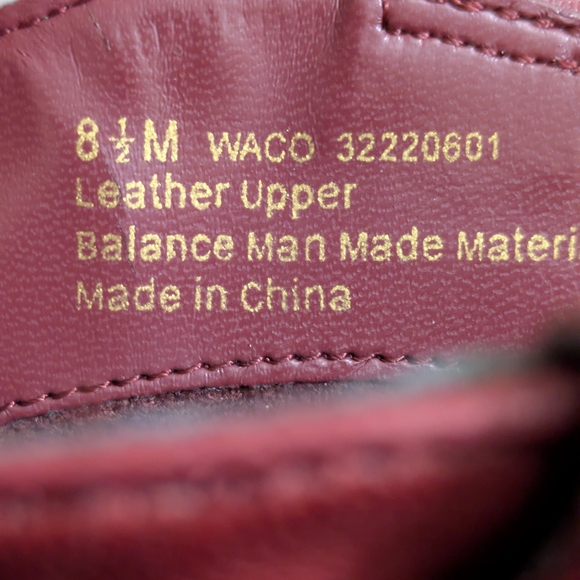 Franco Sarto Waco Women's Red Leather Cowboy Ankle Bootie Western Casual Sz 8.5 - Picture 9 of 9